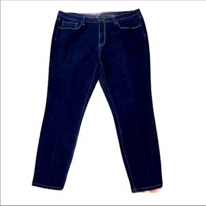 Red blue denim 20 dark denim blue wash higher rise‎ skinny jeans